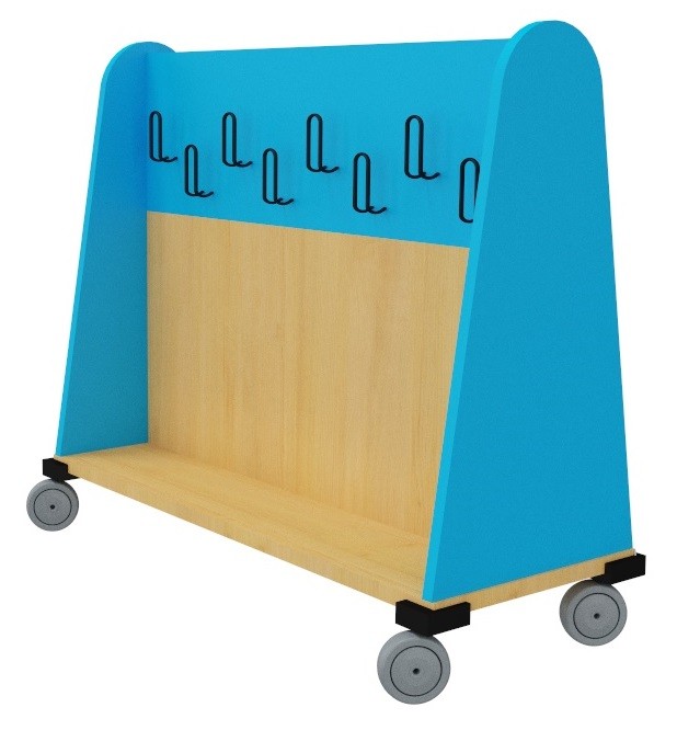 Perchero móvil doble Perchero móvil doble