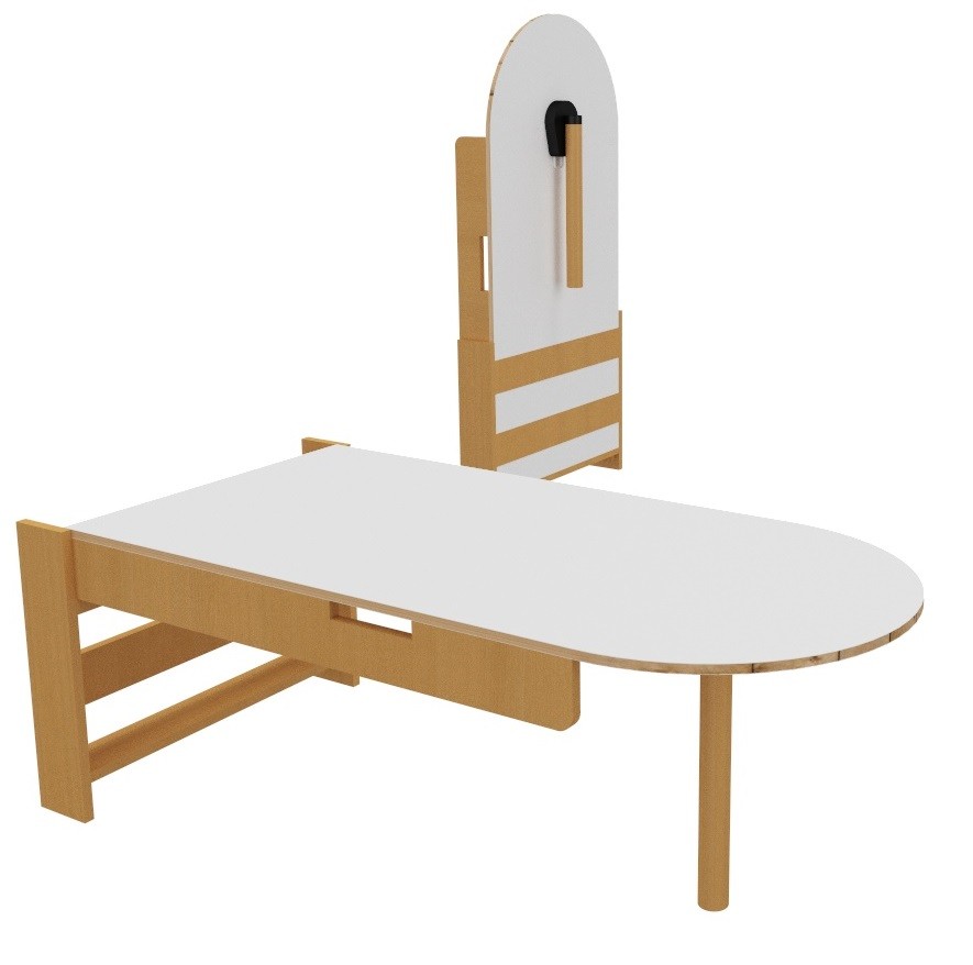 Mesa abatible a la pared