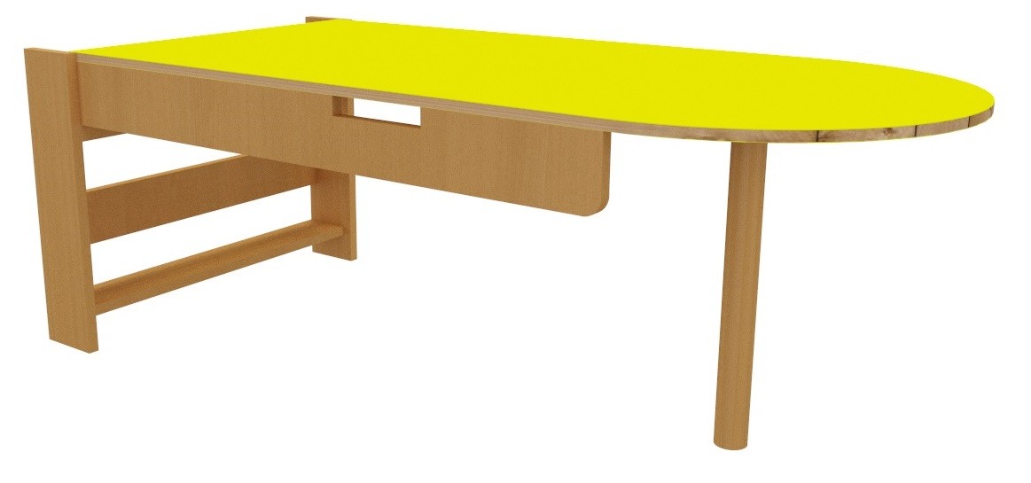 Mesa abatible a la pared