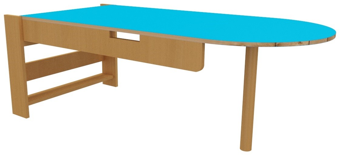 Mesa abatible a la pared