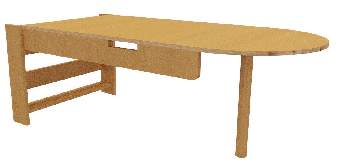 Mesa abatible a la pared