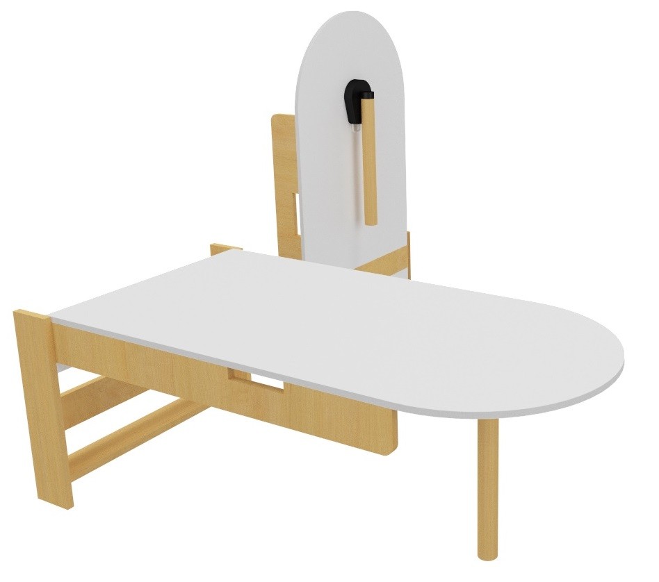 Mesa abatible a la pared