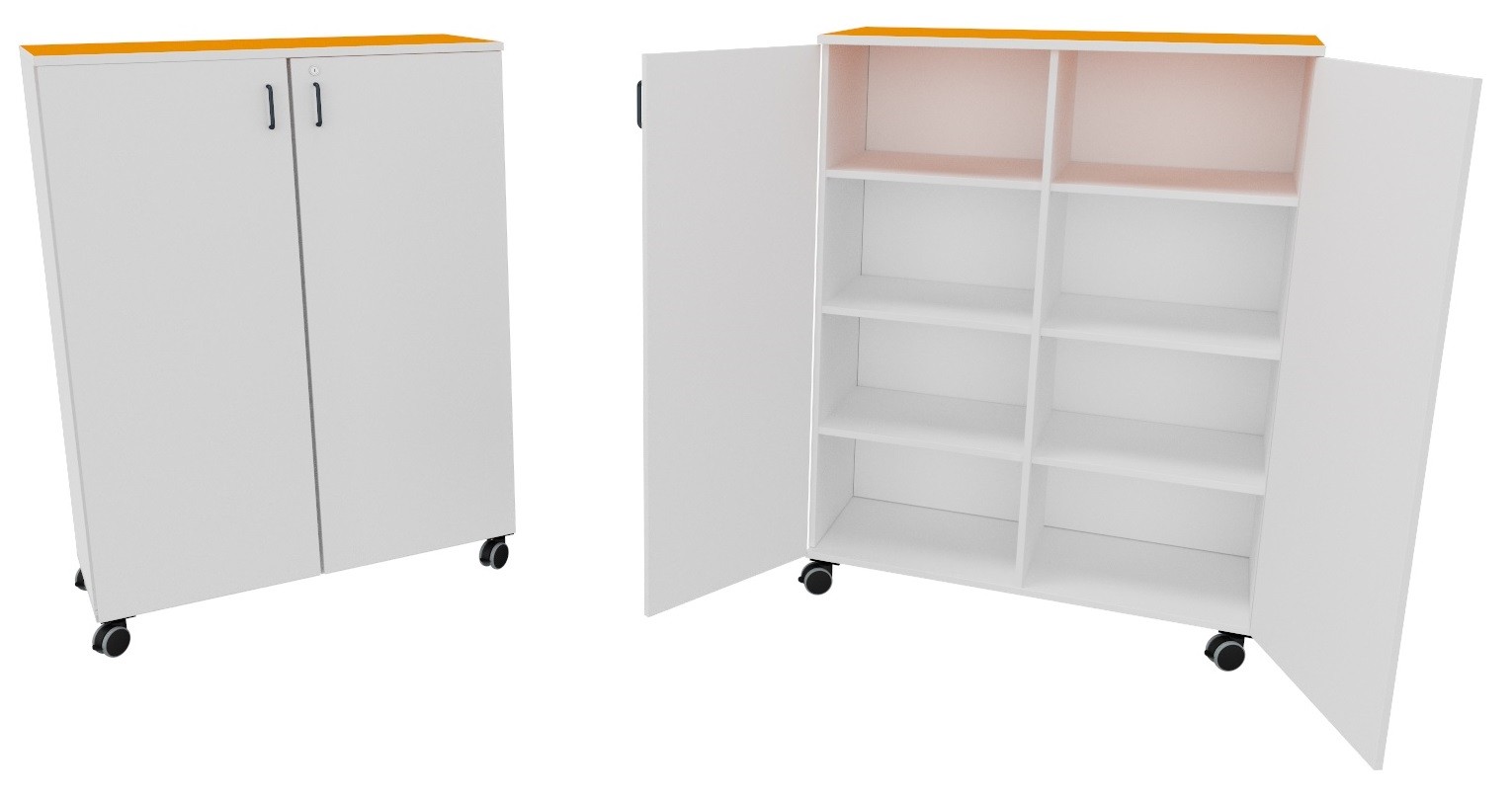 Armario 2 puertas altura 150 cm