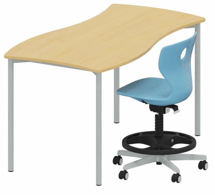 Mesa Shift+ Base de grupo con bastidor de 4 patas Mesa Shift+ Base de grupo con bastidor de 4 patas