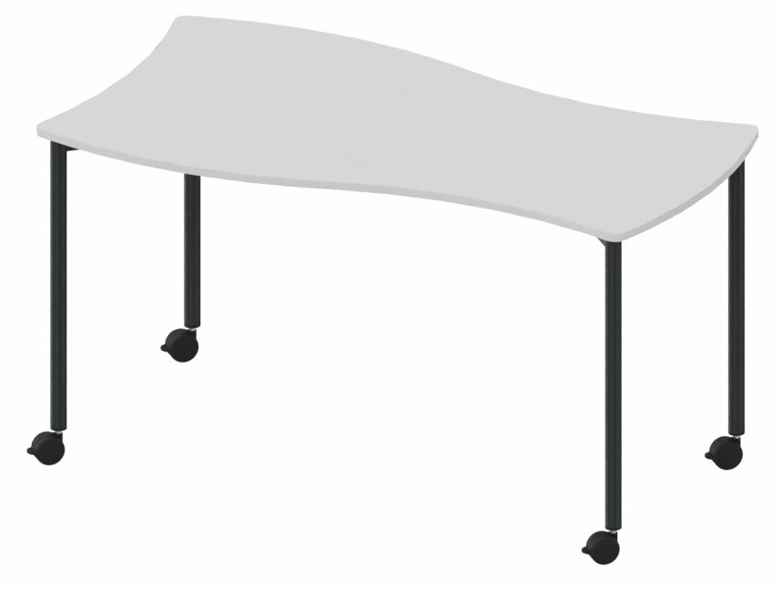 Mesa Shift+ Base de grupo con bastidor de 4 patas Mesa Shift+ Base de grupo con bastidor de 4 patas