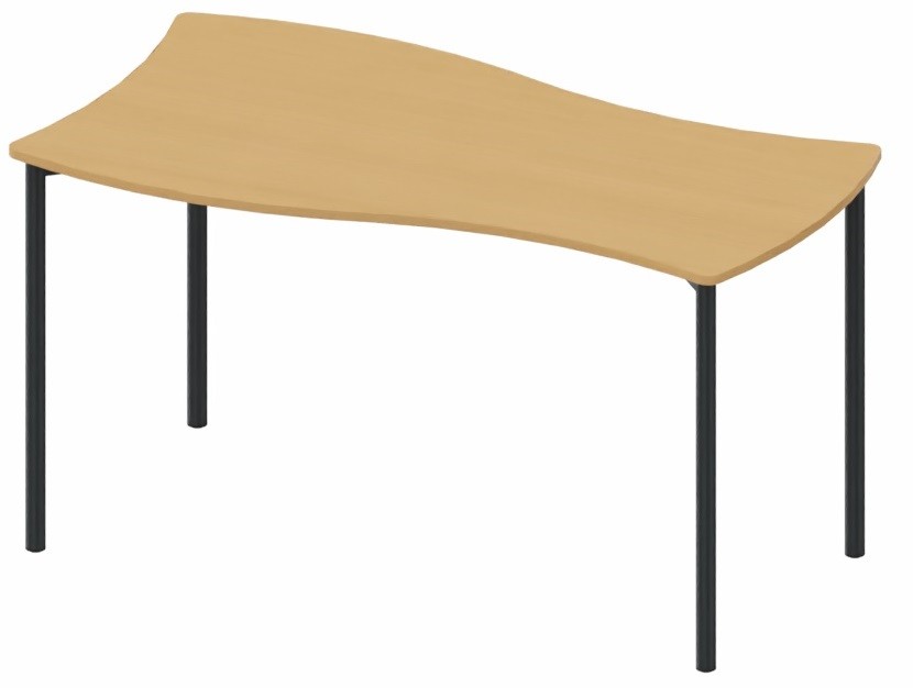 Mesa Shift+ Base de grupo con bastidor de 4 patas Mesa Shift+ Base de grupo con bastidor de 4 patas