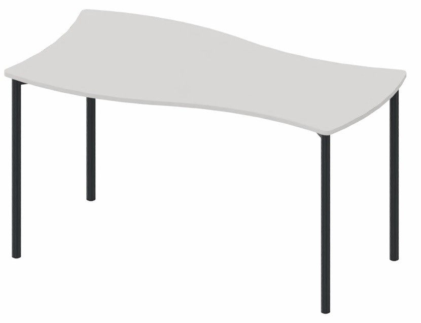 Mesa Shift+ Base de grupo con bastidor de 4 patas Mesa Shift+ Base de grupo con bastidor de 4 patas