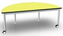 Mesa semicircular