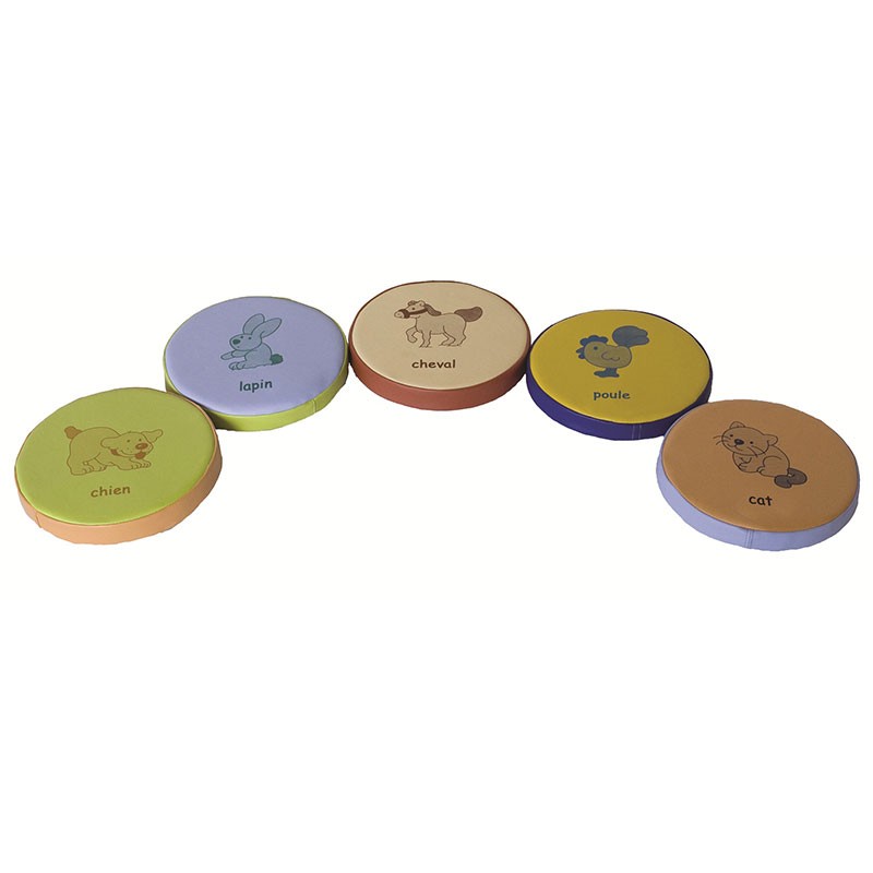 Puf redondo animales Ø30x5cm Puf redondo animales Ø30x5cm