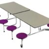 Mesa plegable 8 taburetes