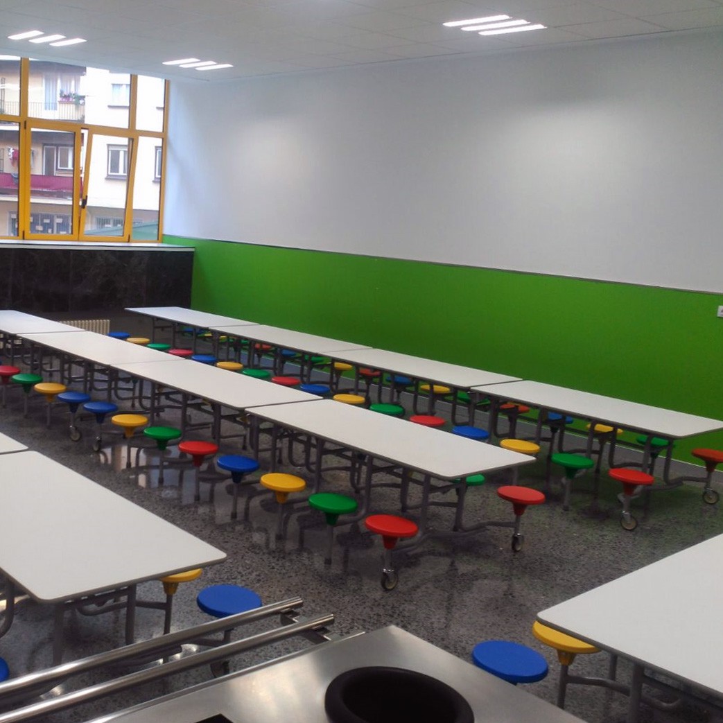 Mesa plegable 12 taburetes