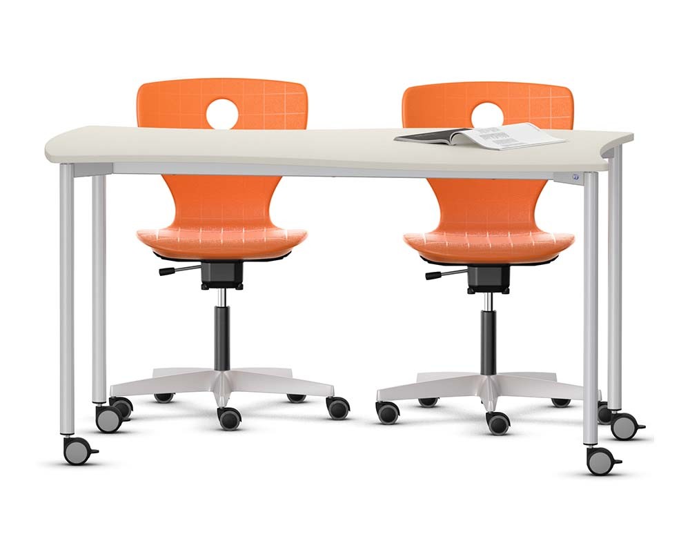 Mesa Shift+ Base de grupo con bastidor de 4 patas Mesa Shift+ Base de grupo con bastidor de 4 patas