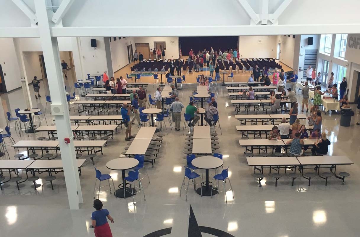 Mesa plegable 16 taburetes