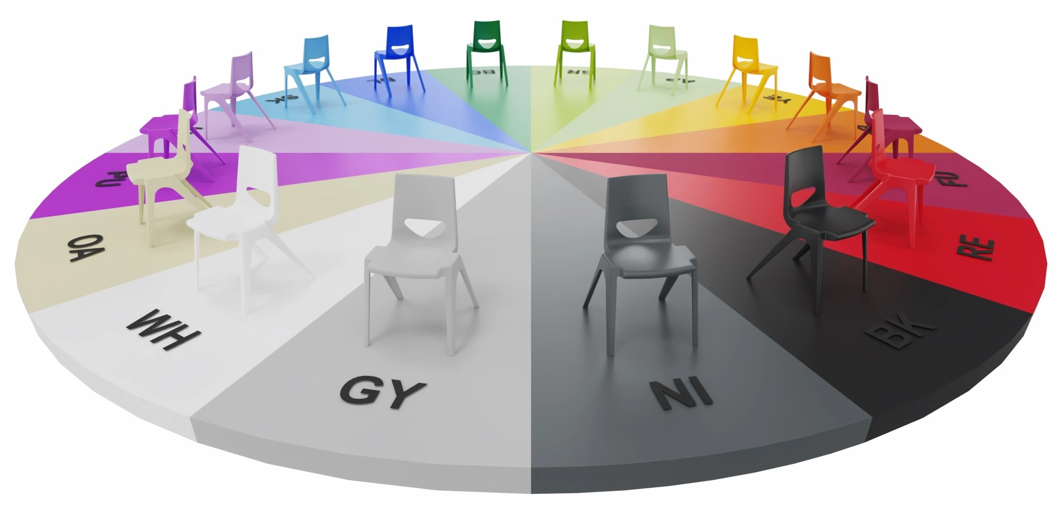 colores-de-silla-enone silla de polipropileno
