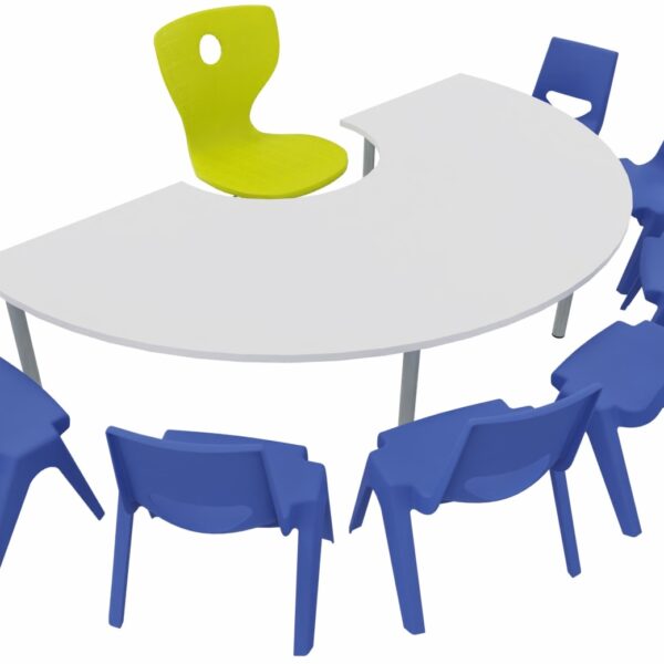 Mesa semicircular forma de U