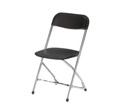SILLA PLEGABLE NEGRA