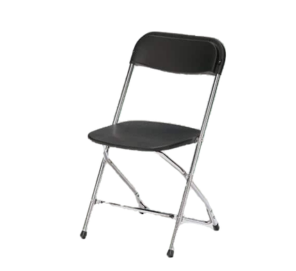 SILLA PLEGABLE NEGRA