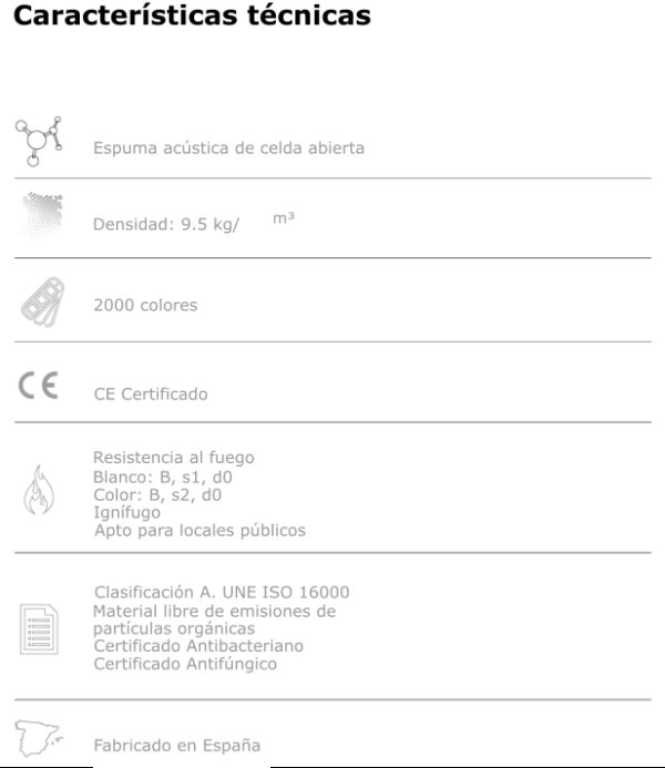 Panel Acústico Rectangular