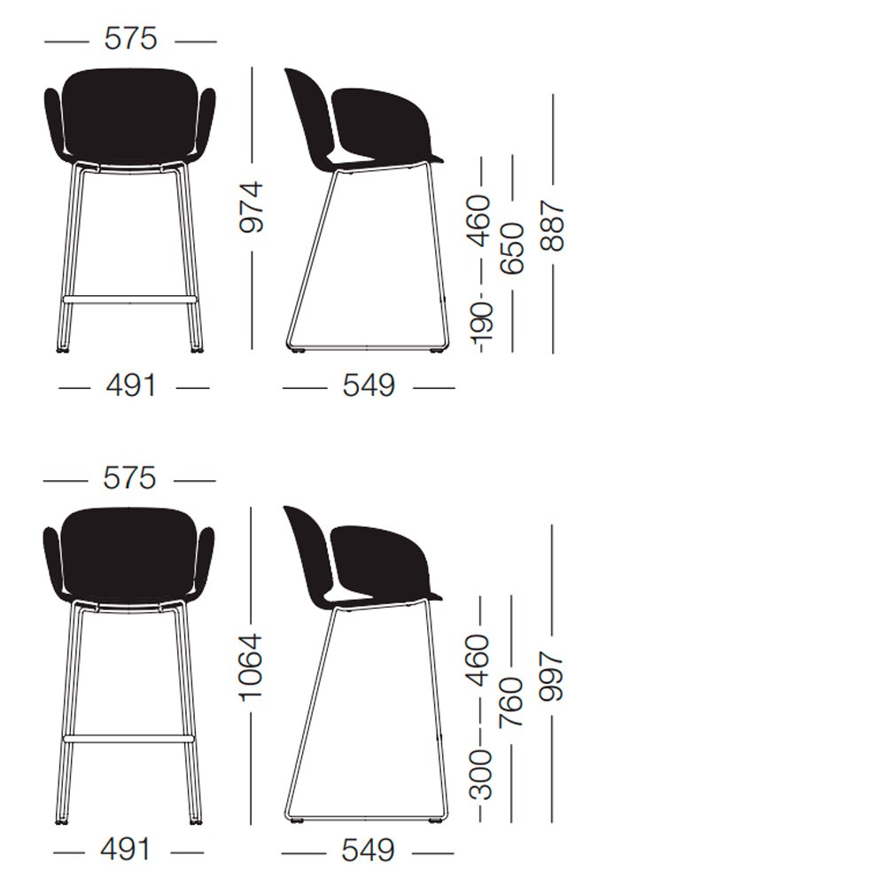 Taburete Nest - altura asiento 76cm