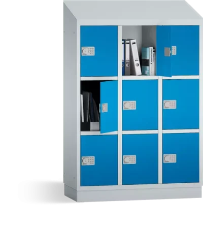 Taquilla para escuela primaria - 3 columnas - 9 huecos - 1500x1075x500 mm (AlxAnxPr)