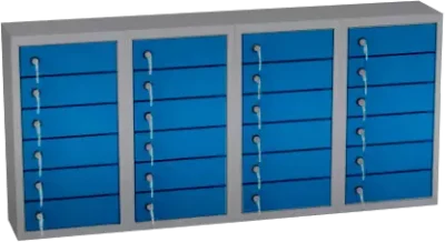 Caja fuerte colgante 560x1200x200 mm (AlxAnxPr) - 4 columnas - 24 huecos