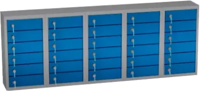 Caja fuerte colgante 560x1500x200 mm (al./anch./Prof.)  - 5 columnas - 30 huecos
