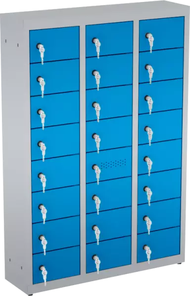 Taquilla de seguridad para teléfono móvil 985x750x200 mm (AlxAnxPr) - 3 columnas - 24 huecos