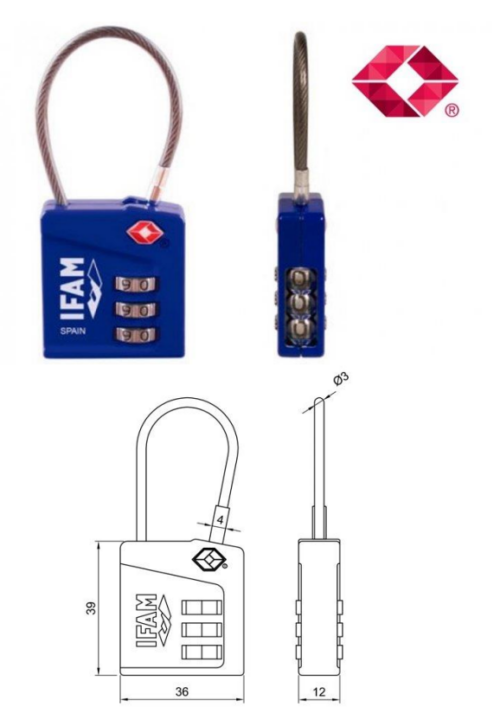 Candado de combinación