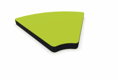 60° wedge-shaped Alfombrilla acolchada Shift+