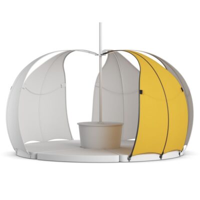 Elemento de tienda con fijaciones magnéticas