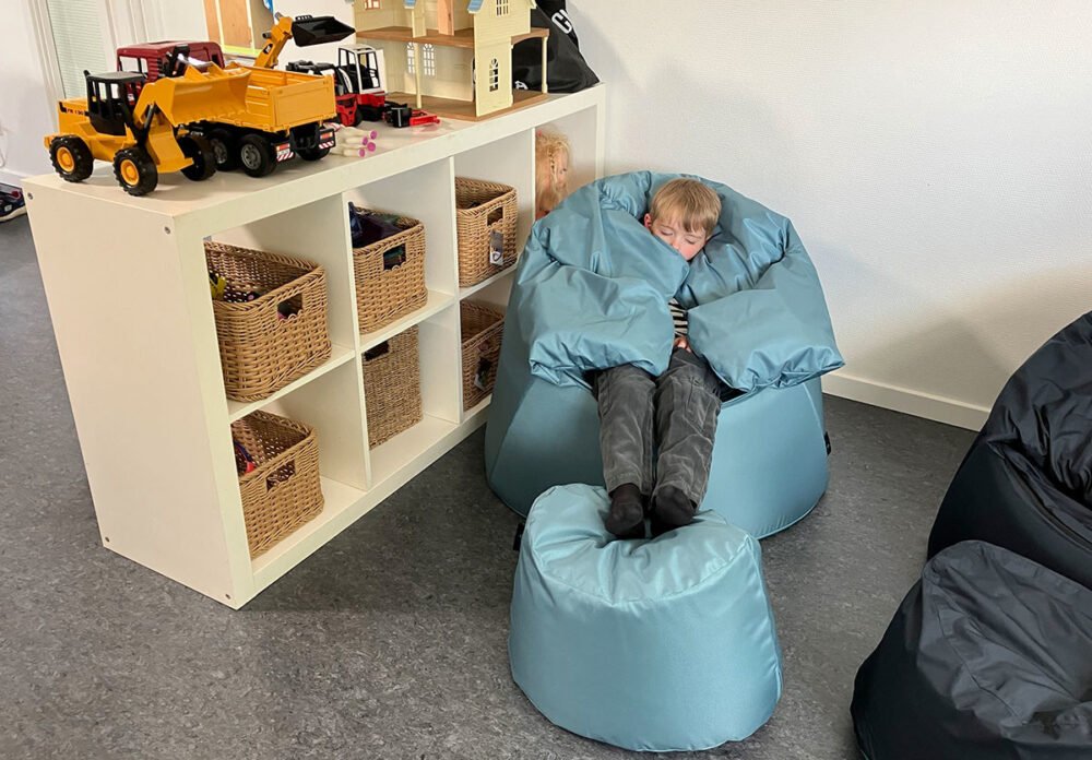 Sillón Puff Protac Sensit, necesidades especiales, autismo, TEA, TDAH, mejora de la propiocepción y la inquietud motora
