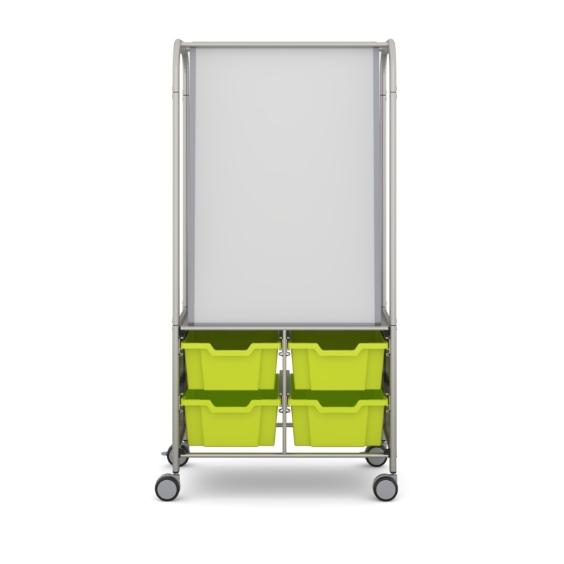 MST054436-Callero+MakerHub+Silver+Trolley+4+Deep+Jolly+Lime+Trays-PR-FRONT+VIEW
