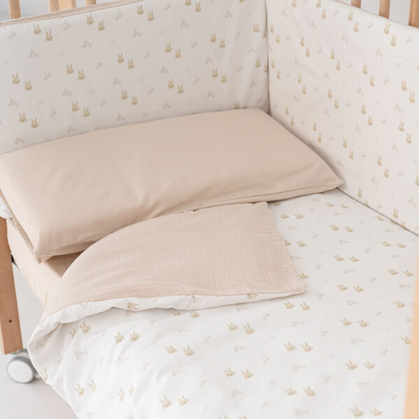 Kit Nórdico+ Protector cuna 120×60 Rabbits