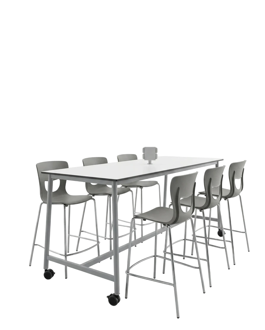mesa alta laboratorio escolar