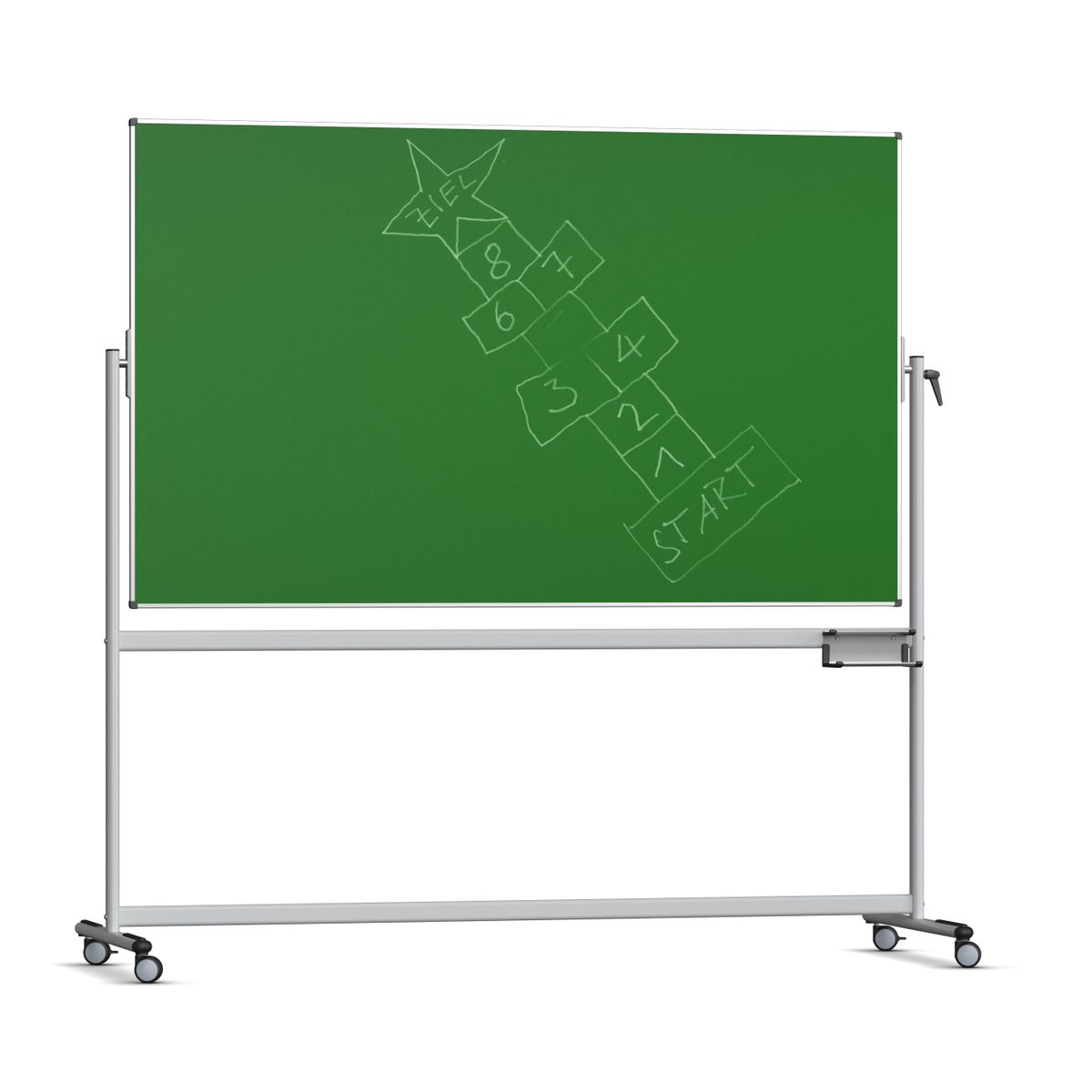 Pizarras móviles Ancho × Alto 200 × 120cm con 2 superficies (giratorias) - Imagen 1